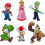 Σετ παιχνιδιών με φιγούρες για τούρτα Super Mario Brothers, 6 τεμάχια - Είδη πάρτι και 1