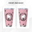 Ποτήρι αυτοκινήτου Hello Kitty 20oz με μόνωση και καπάκι από καλαμάκι, διατηρεί τα ποτά 3
