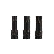 Juego de 3 piezas de llaves de vaso hexagonales Torx de 1/2T80T90T100 para herramientas neumáticas