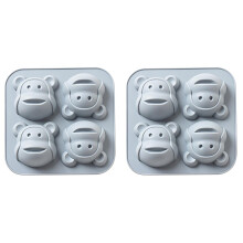 Moule à gâteau en silicone pour muffins, chocolats et biscuits (lot de 2).