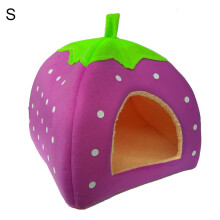 Welling Strawberry Dog Puppy Cats Indoor Foldable Soft Warm Bed Pet House Kennel Tent