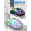 3600 DPI 650 mAh Tri-Modus-Maus 128x77x40 Schwarz 4