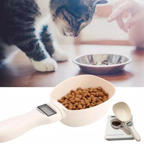 Cuillère doseuse pour aliments pour chats et chiens avec écran LCD. Q6T3 1
