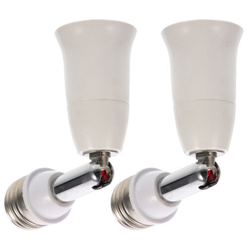 2 rallonges de douille d'ampoule flexibles, adaptateurs pour douille d'ampoule (E27-E27) 2