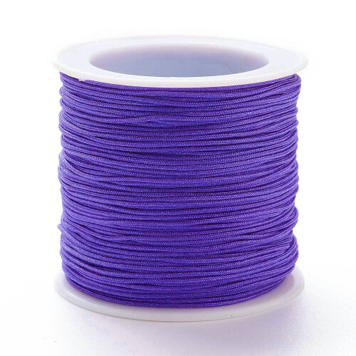 1 Rolla Snáithe Níolóin Braidithe Ábhar DIY le haghaidh Déanamh Seodra Gorm Slinne 0.8mm100 slat/rolla DIY 1