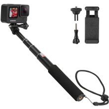 Perche à selfie extensible, poignée étanche pour GoPro Hero11/10/9/8/7/6/5/4, compatible avec les monopodes portables