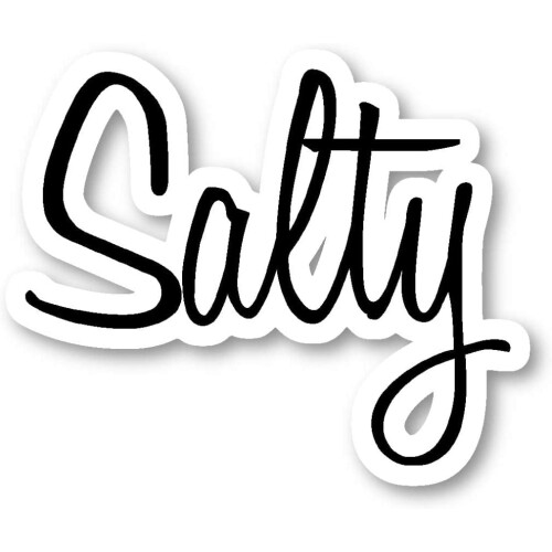 Adesivos Salty Sticker Trendsetter Collections - Adesivos para Laptop - Decalque de Vinil de 2,5 Polegadas - Vinil para Laptop, Celular e Tablet