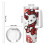 Hello Kitty 40oz H2.0 Ανοξείδωτο ποτήρι με μόνωση κενού αέρος με καπάκι και καλαμάκι για 3