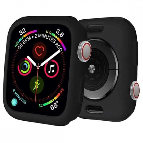 Conjunto de 2 capas protetoras macias compatíveis com Apple Watch Series 6 de 40 mm, rosa.