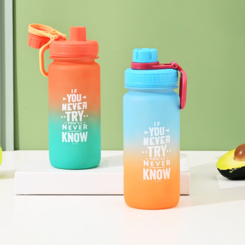 Hariumiu600ML Μπουκάλι Νερού με Διαβάθμιση Χρώματος Μπουκάλι Ποτού με Στεγανή Σφραγίδα 2