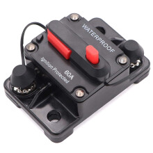 Disjoncteur 60 A 12 V-48 V avec réarmement manuel, compatible avec moteurs de pêche à la traîne, camping-cars, caravanes, bateaux, systèmes