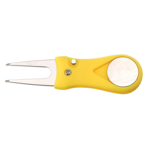 BESHOM1Pcs Εργαλείο επισκευής γωνιών γκολφ με δείκτη μπάλας Pitch Mark Fork Πιρούνι γκολφ 2