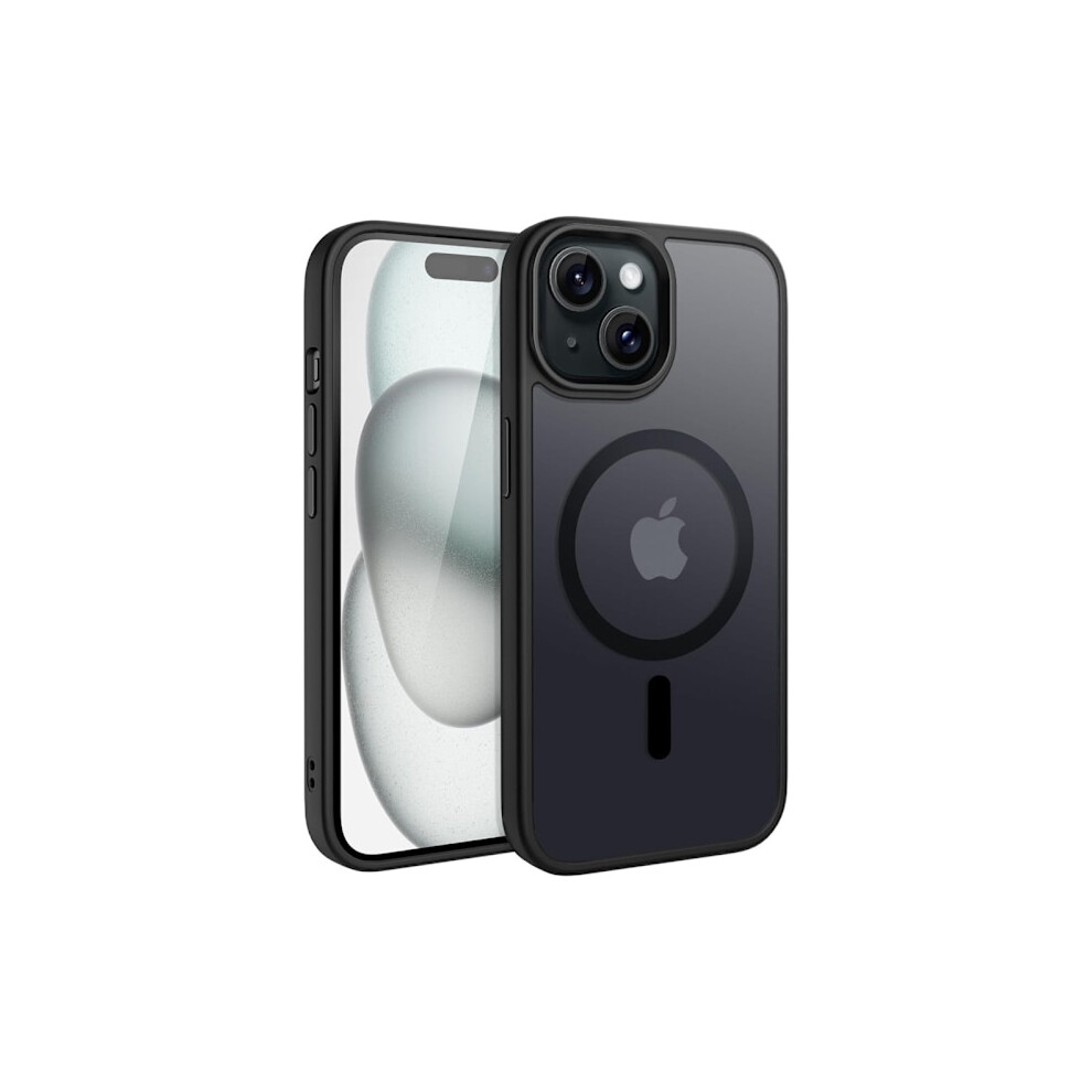Compatible With Iphone 15 Matte Magsafe Cover Black 9423501725417