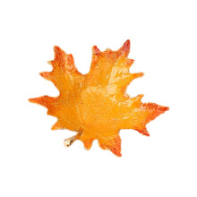 Plateau empilable en forme de feuille d'érable - Idéal pour l'automne, Thanksgiving et Noël - Assiette en plastique pour desserts, goûters et