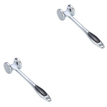 2 martillos para carne, mazos para ablandar filetes, de aleación de zinc.