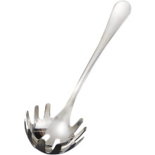 Tenedor-cuchara de acero inoxidable para pasta, servidor de espaguetis ranurado, pinza para fideos, espátula para servir empanadillas y cubitos de