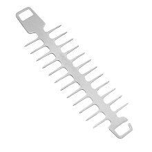 Brochettes réutilisables en forme d'arêtes de poisson pour barbecue, idéales pour le jardin, le camping et les grillades.