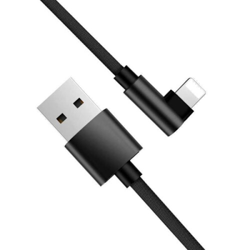 2m Durable Braided Metallic Lightning Cable Quick Charge 3.0 Red 2