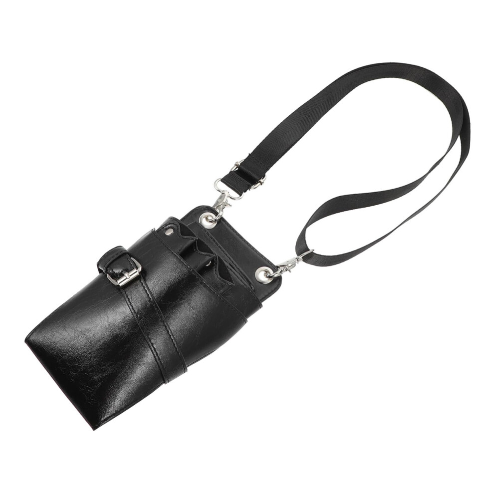 Hairdressing Scissors Pouch Leather Barber Tool Bag With Multipocket Layout And Dual Wear Options 9044945585773