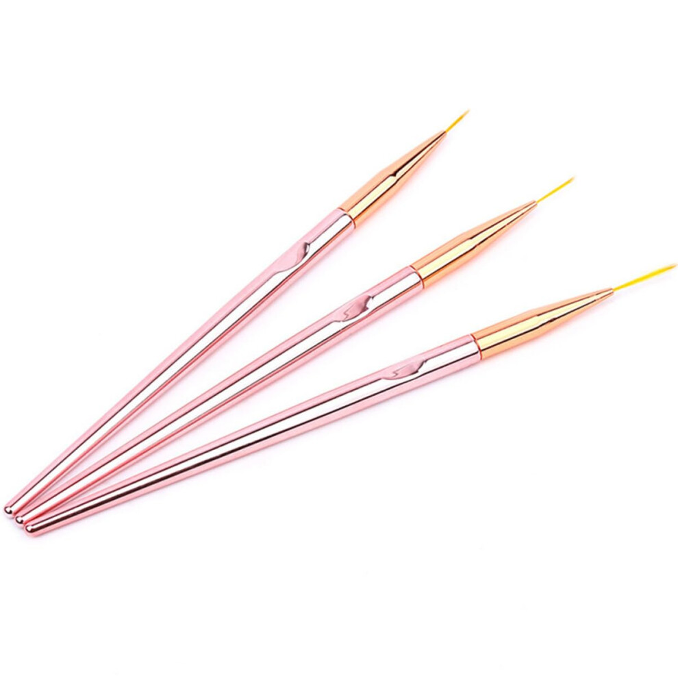 Professional Nail Art Brush Set with Durable Nylon Bristles for Precise Detailing and Dotting