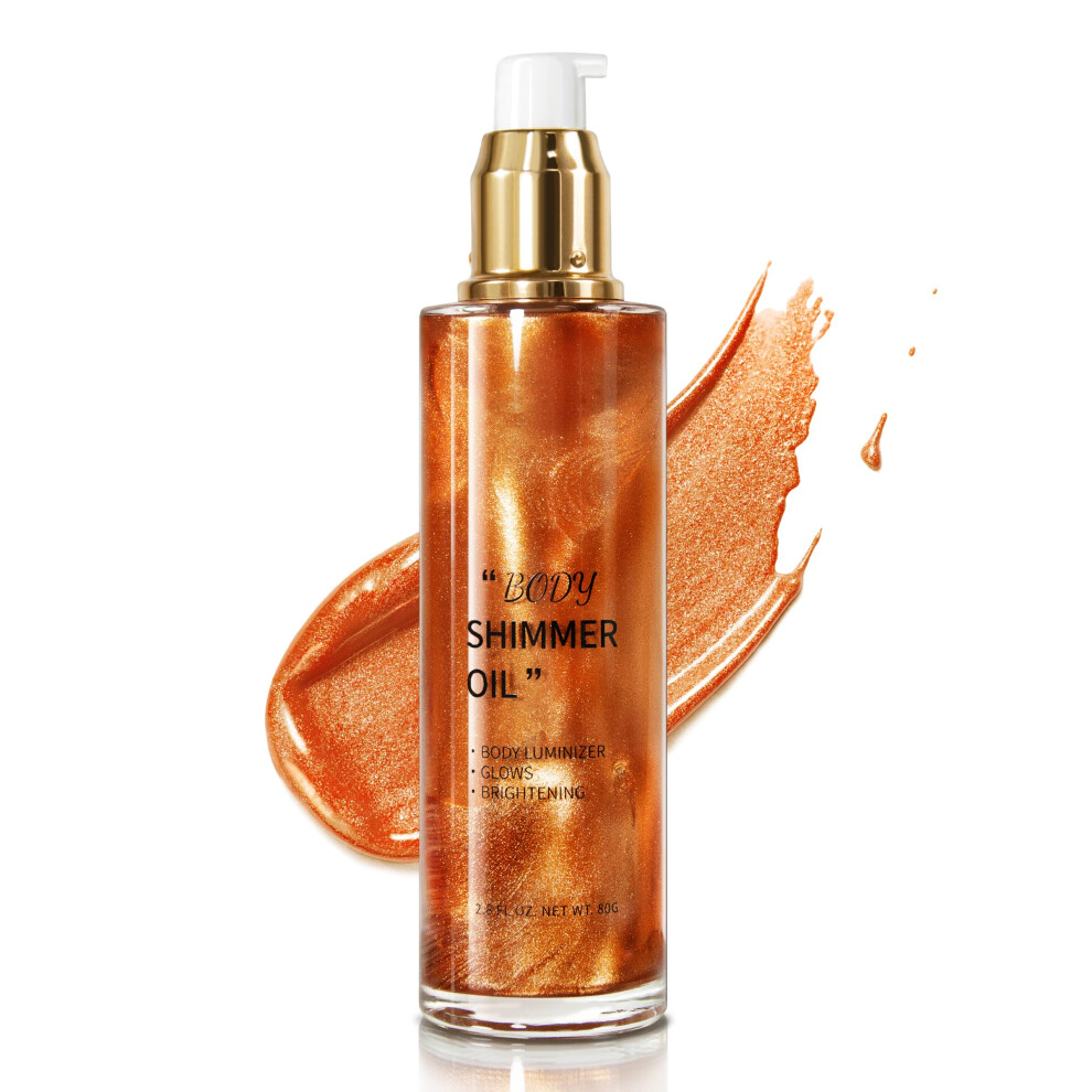 Bronze/Gold Liquid Highlighter Spray Waterproof Body Luminizer For Face And Body Instant Glow 2.8Oz