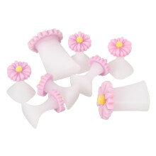 Silicone Toe Separators for Pedicure, Purple Reusable Spacers for Smudge Nail Polish Application