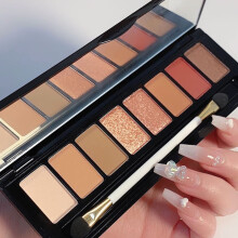 Glitter Eyeshadow Palette 10 Colors Long Lasting Waterproof Makeup for Girls and Women