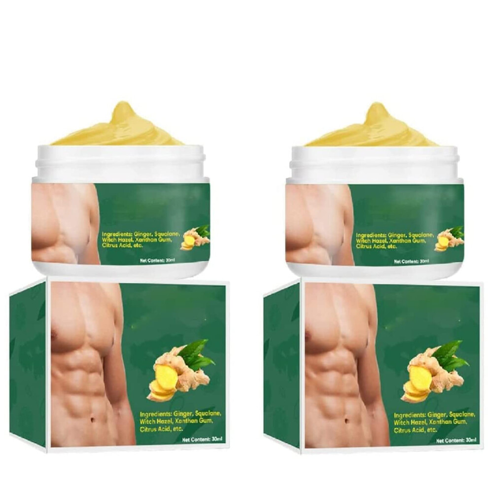 Cream Gynecomastia Tightening Ginger Chest Firming For Men, Fast Absorption Dual Pack 30Ml