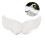 DIY Feather Props for Crafting Projects, Festive Mini Angel Feather Wings with Smooth Lines 1