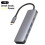 SUSUchensΒάση σύνδεσης USB Hub 5 σε 1, 4K30Hz, τροφοδοτικό 100W, μετάδοση υψηλής ταχύτητας, 1