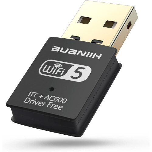 Προσαρμογέας Bluetooth USB WiFi 2 σε 1, Ασύρματος εξωτερικός δέκτης Bluetooth, Διπλή ασύρματη
