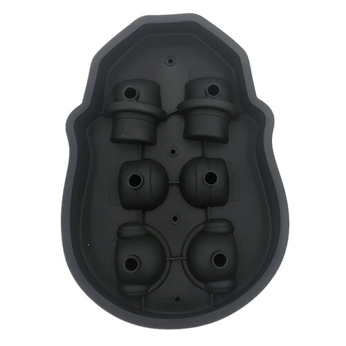 Δίσκος πάγου Skull6holes Σιλικόνης Ice Frozen για πάρτι στο σπίτι με καραμέλες