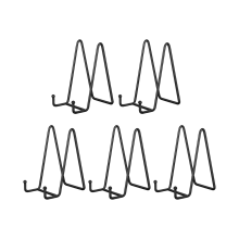 6-Zoll-5er-Packung schwarze Metall-Tellerständer, Tellerhalter für Bilder, Dekoteller, Bücher