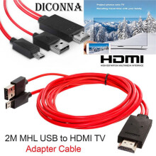 Adapter kablowy MHL Micro USB do HDMI 1080P HD TV kompatybilny z telefonami Samsung z systemem Android 11PIN