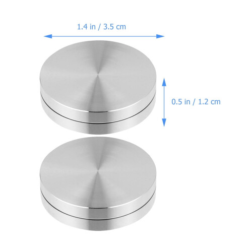 2pcs Table Turntable Bearings Baking Tray Axle Rotating Cake Stand Bases 2