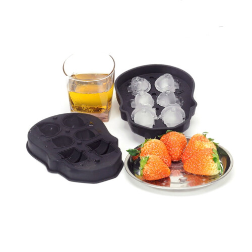 Δίσκος πάγου Skull6holes Σιλικόνης Ice Frozen για πάρτι στο σπίτι με καραμέλες 2