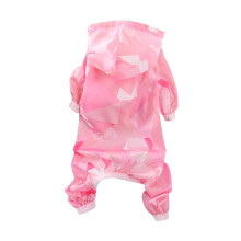 Eease Summer Fashion Cool Pet Clothes Thin Sun Protection Clothing for Dog Jumpsuit Puppy Pet Costume Hooded Sunscreen Apparel - Taglia XL (Rosa)