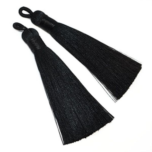 Polyester kvaster, ca. 7-8 cm, sorte, 2 stk. sorte