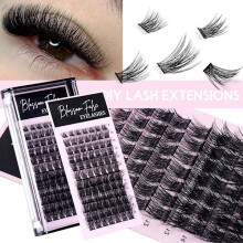 DIY Wimpernverlängerung Einzelne Wimpernbüschel Künstliche Wimpern Transplantation