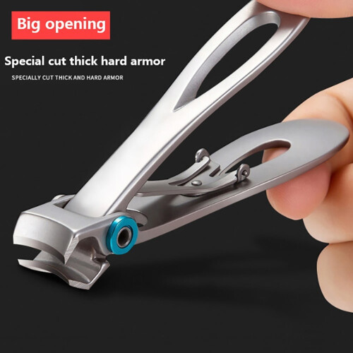 Cortador de unhas compacto mini com lâminas curvas para aparar e cuidar das unhas, 1 unidade 1
