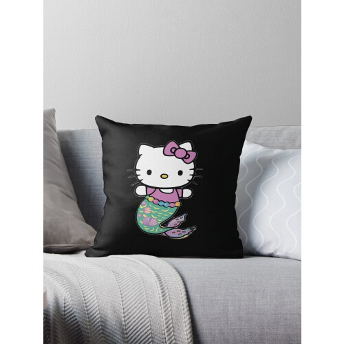 AIVO Γοργόνα Hello Kitty Μαξιλαροθήκες Θήκες Μαξιλαριού Θήκη Καναπέ Διπλής Όψης