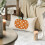 Conjunto de 2 capas de almofada decorativas para exterior, tamanho pequeno (12x20 polegadas), com estampa de abóbora e bolinhas. 7