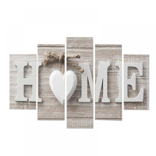 Prettyui5 τεμάχια 100*50cm Τοιχογραφίες HOME Εκτυπώσεις γραμμάτων Φωτογραφία ζωγραφικής 1