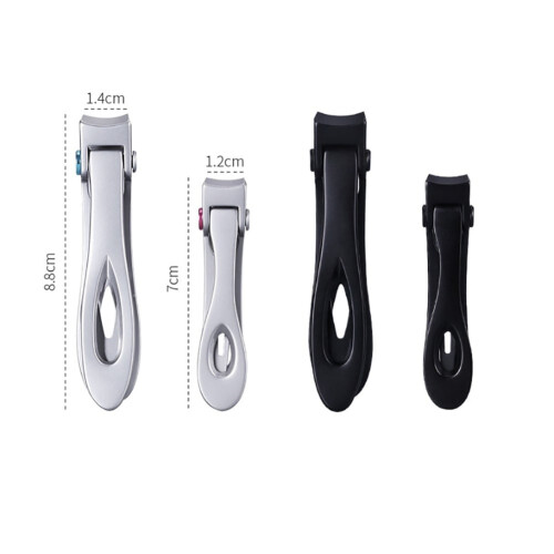 Cortador de unhas compacto mini com lâminas curvas para aparar e cuidar das unhas, 1 unidade 2