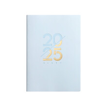 Agenda 2025, settimanale e mensile, gennaio 2025 - dicembre 2025, copertina rigida flessibile, carta spessa, blocco note, orario studentesco, viaggi