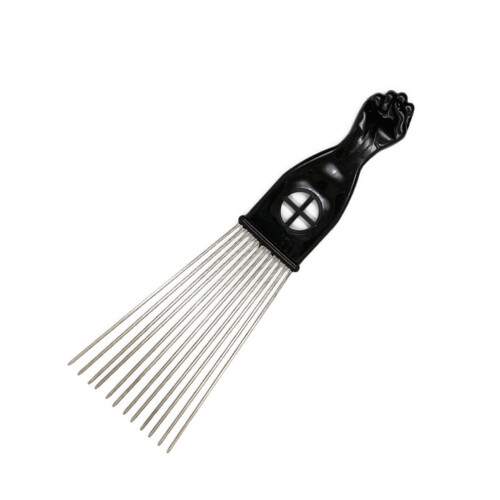 Χτένα μαλλιών Eease Afro Pik Lift Μεταλλική χτένα ξεμπερδέματος με φαρδιά δόντια για 2