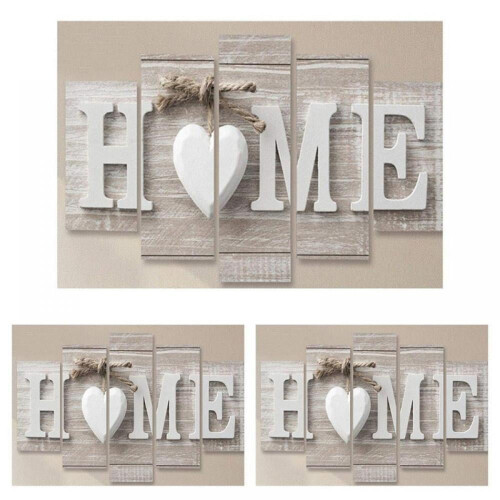 Prettyui5 τεμάχια 100*50cm Τοιχογραφίες HOME Εκτυπώσεις γραμμάτων Φωτογραφία ζωγραφικής 2