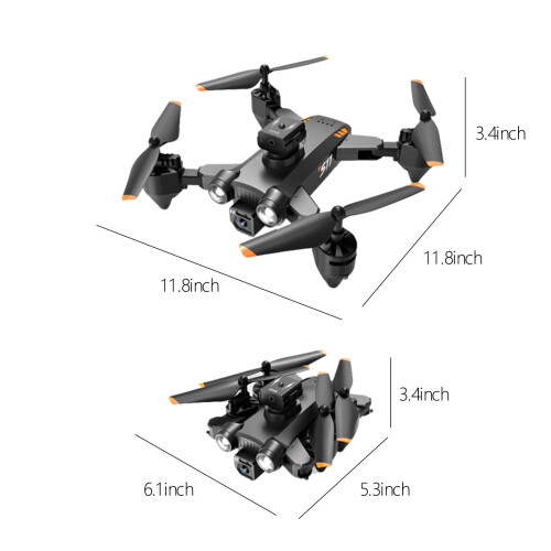 Kayannuo Clearance Drone με κάμερα FPV διπλής HD 1080P, οπτικό εντοπισμό ροής, διατήρηση 2