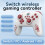 Χειριστήριο παιχνιδιών BESTSKY PINK συμβατό με Nintendo Switch, Joypad πολλαπλών πλατφορμών με 4