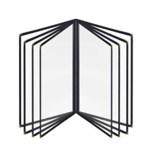 Capas transparentes para cardápio de restaurante, formato A4, para menus de bebidas.